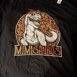 MimiSaurus Black Grandma T-Shirt 2X NEW